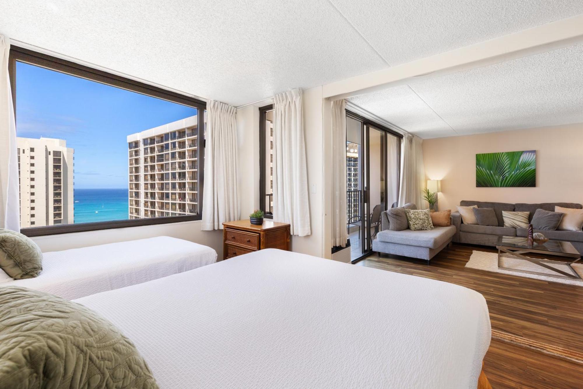 Beautifully Renovated 32Nd Floor Deluxe Ocean View Waikiki Condo Condo Honolulu Eksteriør bilde