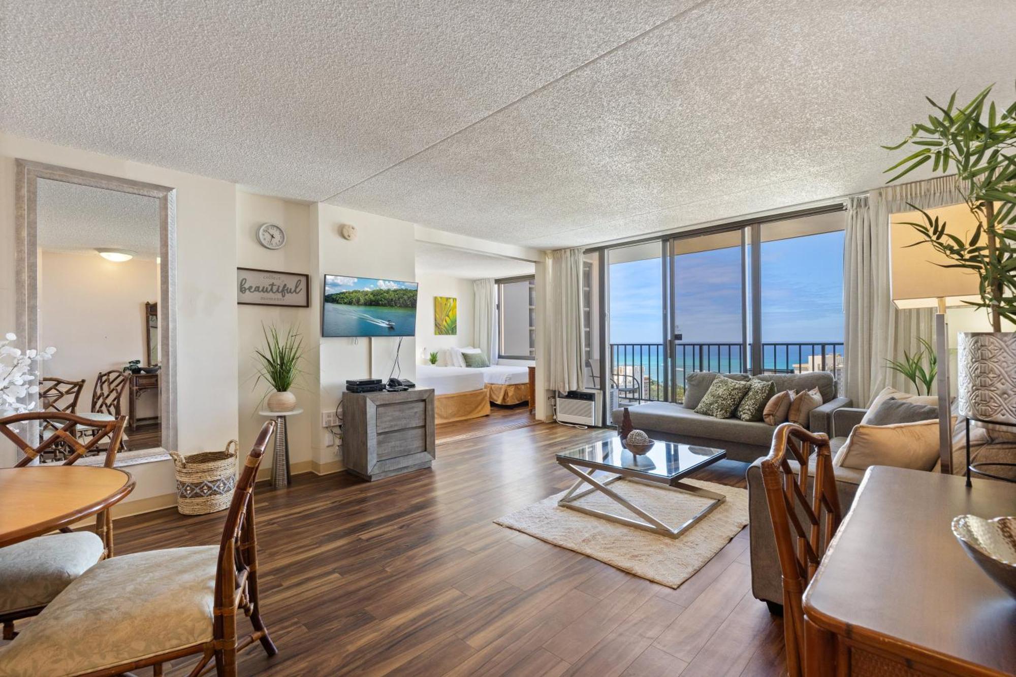 Beautifully Renovated 32Nd Floor Deluxe Ocean View Waikiki Condo Condo Honolulu Eksteriør bilde